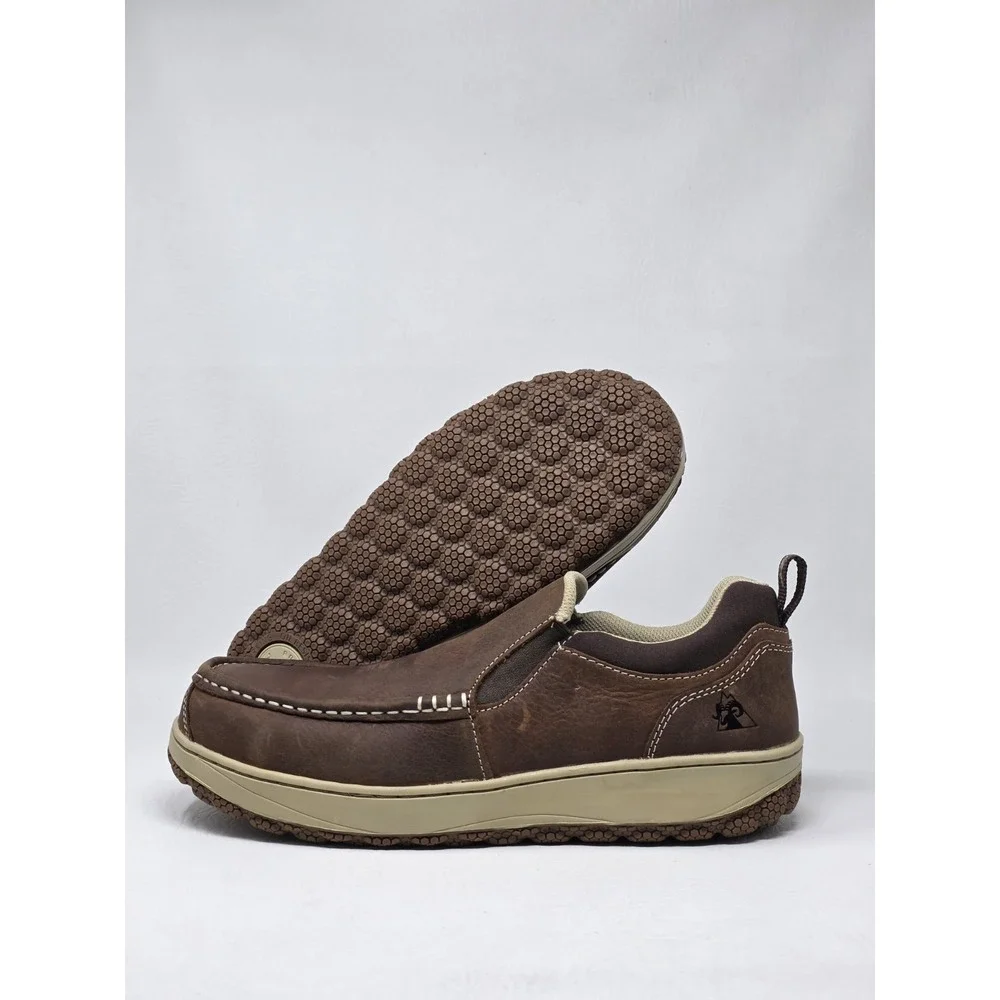 Rocky Dry-Strike SRX Size 9.5 Mens Composite Toe Work Brown Slip On Shoe New
